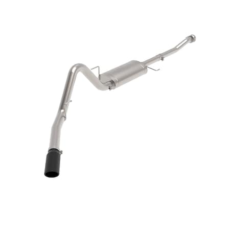 Afe Stainless Steel, With Muffler, 3 Inch to 3.5 Inch Pipe Diameter, Single Exhaust With Single Exit 49-43125-B